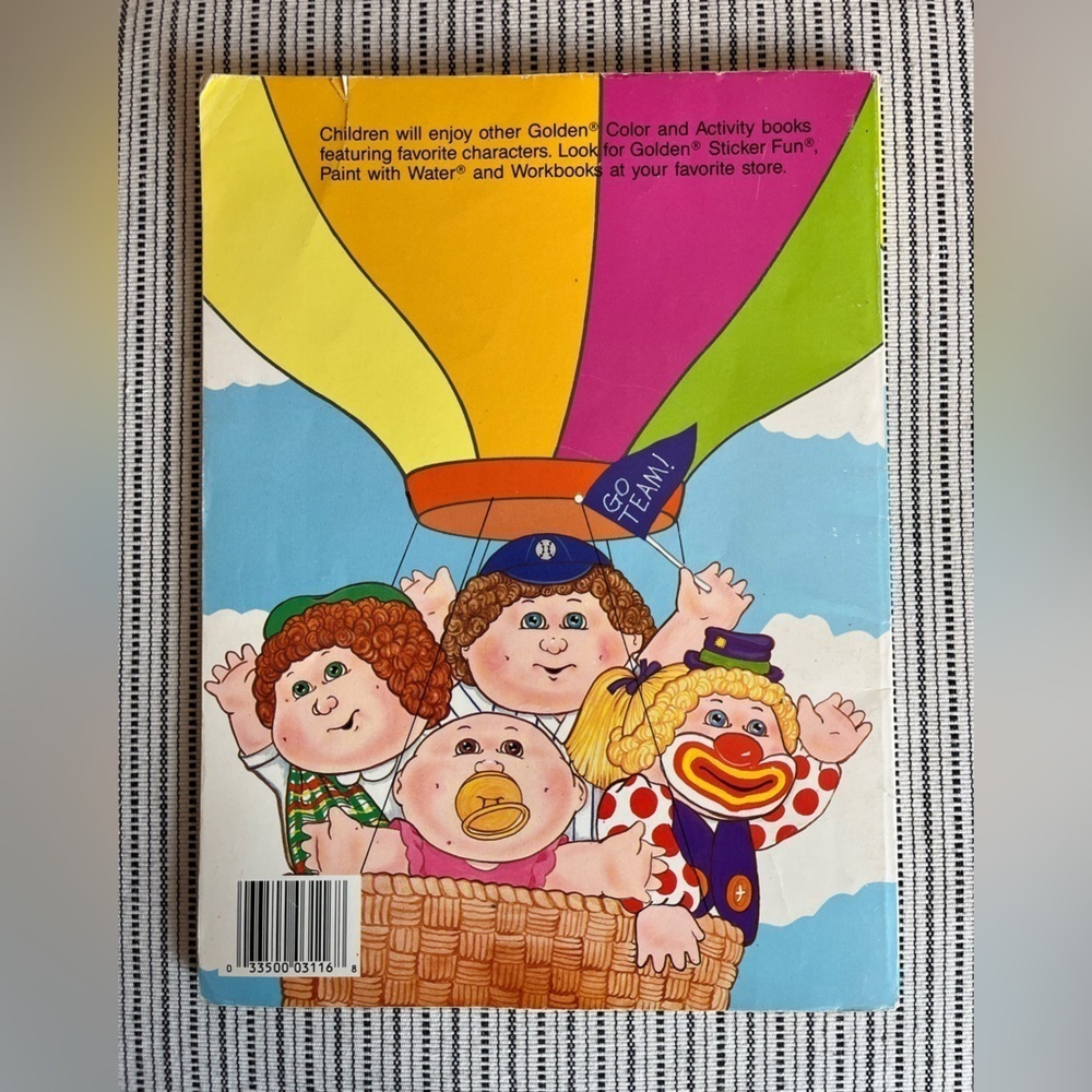 Retro Cabbage Patch Kids Coloring Book Circa 1986 - Picture 2 of 10